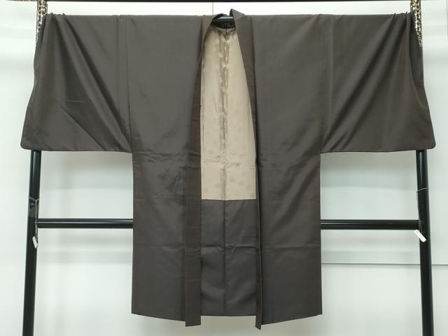 長閑やかさ屋御召しもの∞より良い 成人男性 キングサイズ 長羽織 紬地 黒いこと 珠玉 CZAA5182s6