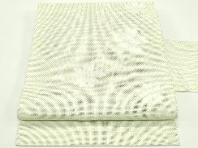 長閑やかさ屋お召しもの＊夏物 八寸名古屋帯 枝花文 CABG7531rv