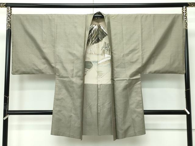 平和屋着物∞極上 男性 長羽織 本場大島紬 100亀甲 総詰め 逸品 CZAA5483s6|平和屋