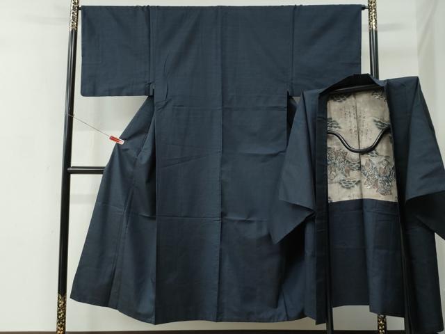 長閑やかさ屋御召しもの●成人男性 発祥地大島紬 合奏団 透かし彫り 正絹 珠玉 CABC7094yc