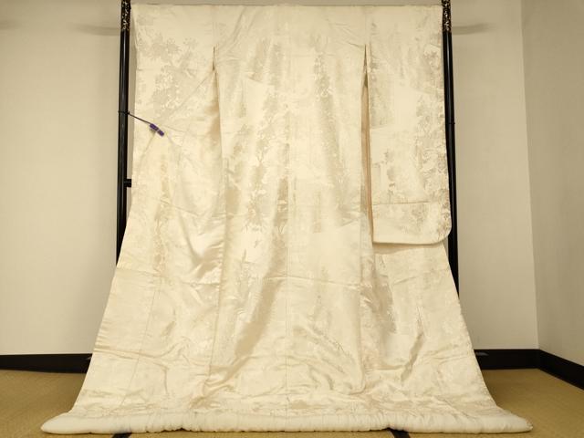 平和屋本店●白打掛　白無垢　和装　婚礼　結婚式　花嫁　神社挙式　唐織　鳳凰更紗花屏風文　逸品　AABJ2694fw｜平和屋