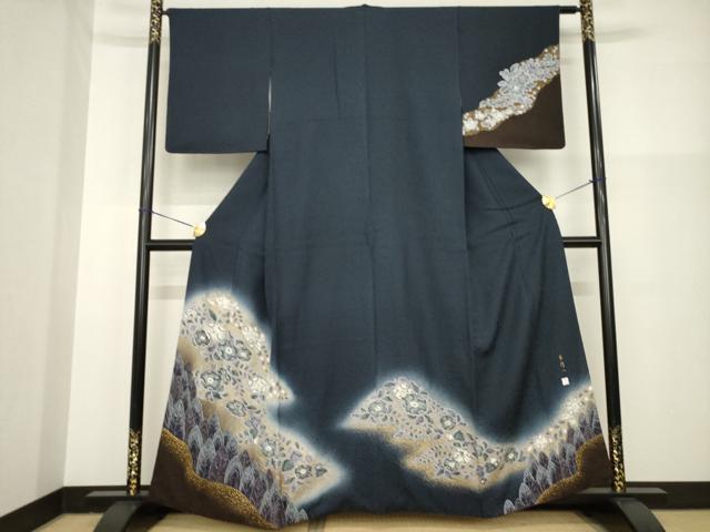 平和屋着物●林 潤一 訪問着 辻が花 暈し染め 正絹 逸品 AABG5219ck|平和屋