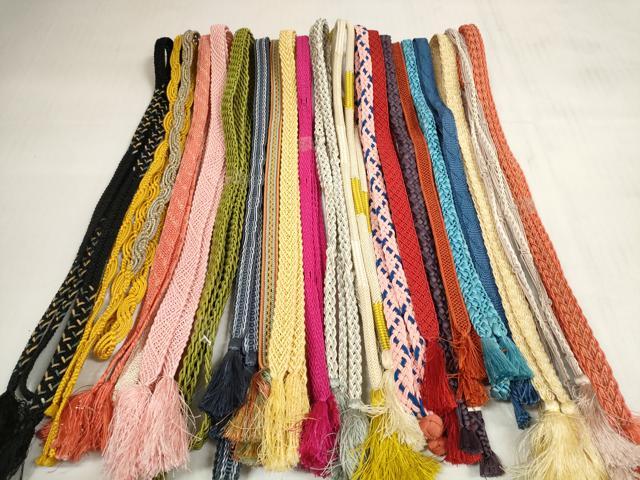 平和屋着物＊夏物 和装小物 帯締め20本セット レース織 銀糸 逸品 DABC1542zzz