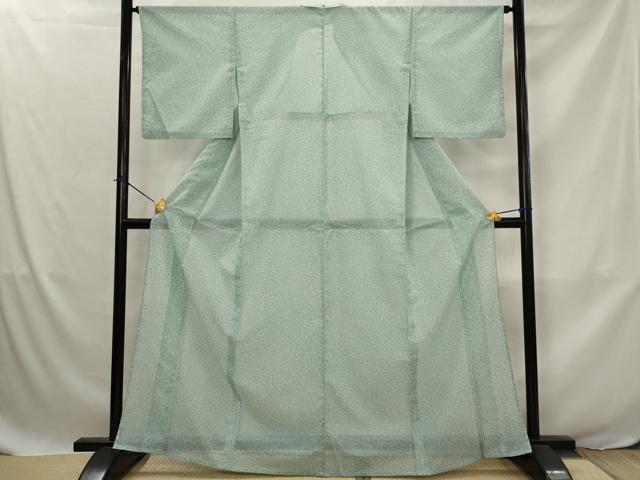 平和屋着物＊夏物 小紋 絽 幾何学文様 洗える着物 AABJ8867st｜平和屋