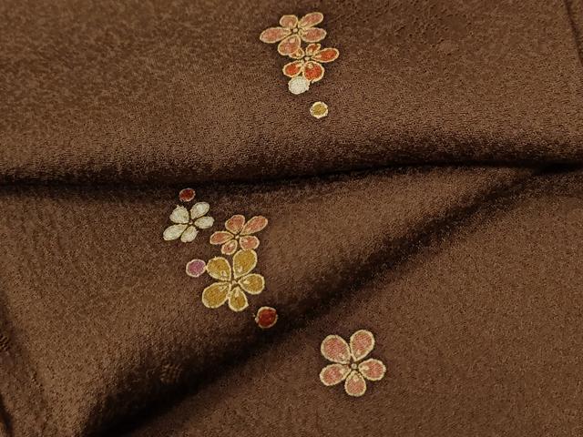 平和屋着物●上質な小紋　舞花文　金彩　正絹　逸品　CABC6601yc｜平和屋