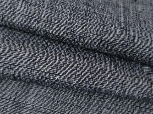 平和屋着物●男性 結城紬 色無地 青藍色 高島屋扱い 正絹 逸品 AABG3624cs|平和屋