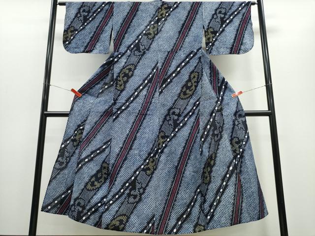平和屋着物&there4;夏物 浴衣 有松鳴海絞り 斜線立波吉祥文 綿 逸品 CABD2441ng｜平和屋 8,536円