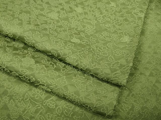 平和屋着物●上質な色無地 枝花地紋 青丹色 さが美扱い 正絹 逸品 CABD7205ut|平和屋