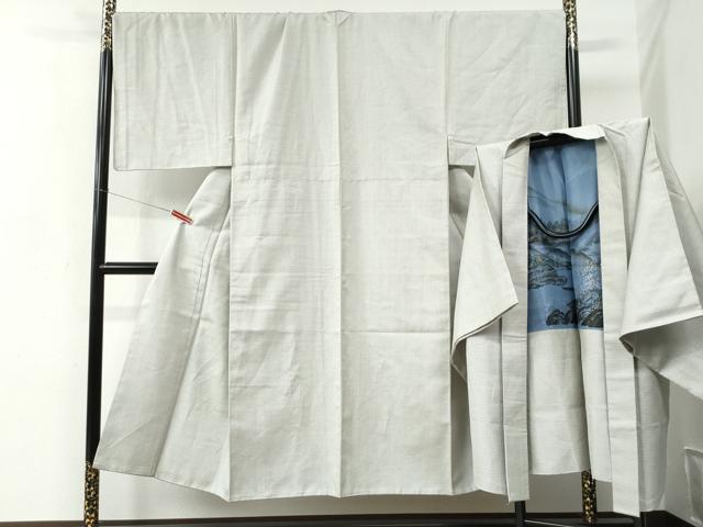 長閑やかさ屋御召しもの●成人男性 紬 合奏団 100亀甲 総端っこ 正絹 珠玉 CABC6997yc