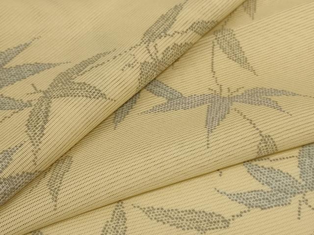長閑やかさ屋御召しもの＊夏物 小紋 絽 枝葉文 正絹 珠玉 AABG5461jd