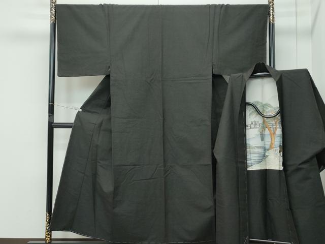 長閑やかさ屋御召しもの●御前上等 成人男性 紬 合奏団 霞文 珠玉 未当て嵌める CZAA5462s6