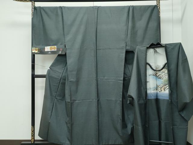 長閑やかさ屋御召しもの●御前上等 成人男性 発祥地大島紬 合奏団 キングサイズ 100亀甲 総端っこ 山田実作 証紙付き添い人 珠玉 CZAA5464s6