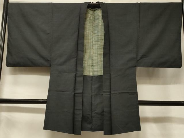平和屋着物＃男性　本場大島紬　長羽織　80亀甲　総詰め　正絹　逸品　CABF1282in｜平和屋 28,600円