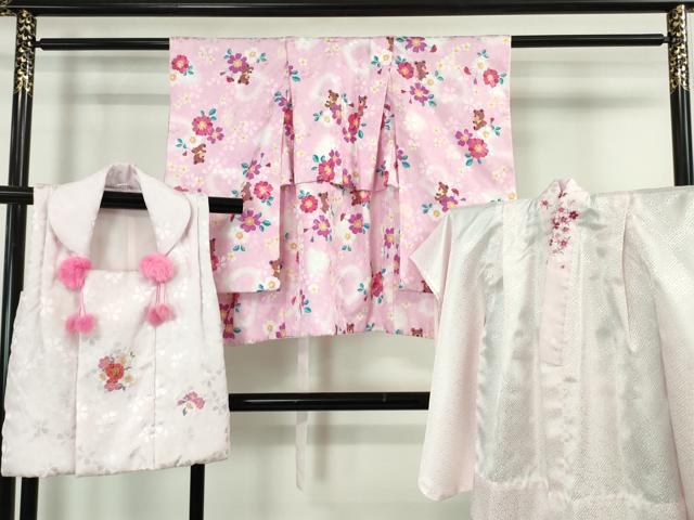平和屋本店■極上 R.KIKUCHIブランド 子供 七五三 女の子 3歳 祝着・襦袢(半衿刺繍)・被布 3点セット 洗える着物 逸品 DZAA4675kh5|平和屋