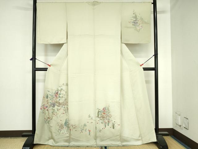 平和屋着物●訪問着　総刺繍　風景花文　暈し染　金糸　正絹　逸品　未使用　DABH0723op｜平和屋 35,490円