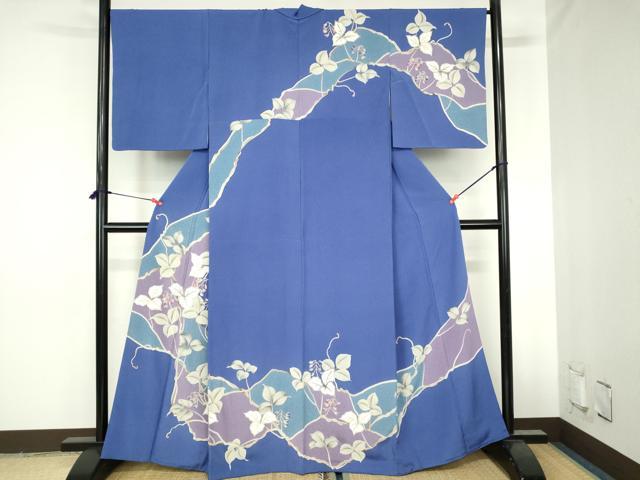 平和屋着物●訪問着　草花　金彩　正絹　逸品　DABH0756op｜平和屋