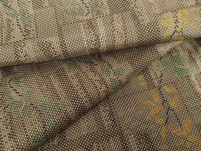 平和屋着物●本場大島紬　一元絣　枝葉文　正絹　逸品　未使用　AABG5427cs｜平和屋 18,460円