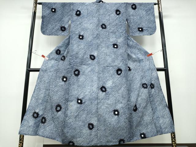 平和屋着物∴夏物 浴衣 有松鳴海絞り 吉祥丸文 綿 逸品 CABD2563ng|平和屋