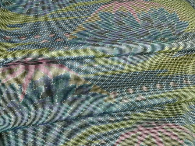 平和屋着物●本場大島紬 7マルキ 貝合わせ 正絹 逸品 DABC3410az|平和屋