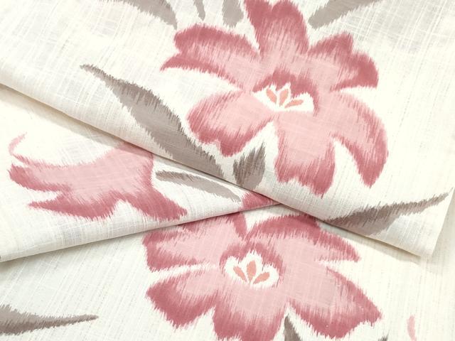 平和屋着物∴夏物 夢工房 浴衣 百合 綿麻 逸品 CABD2601ng