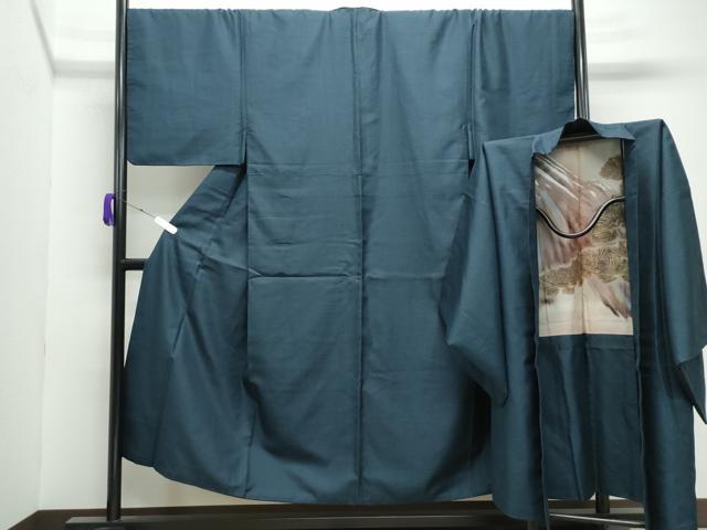 長閑やかさ屋御召しもの●成人男性 紬 合奏団 80亀甲 総端っこ 正絹 珠玉 CABE2035yc