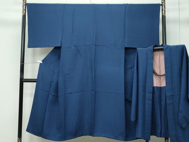 長閑やかさ屋御召しもの●御前上等 成人男性 色無地 鉄灰色色 御召しものクレープ 合奏団 珠玉 CZAA5315s6