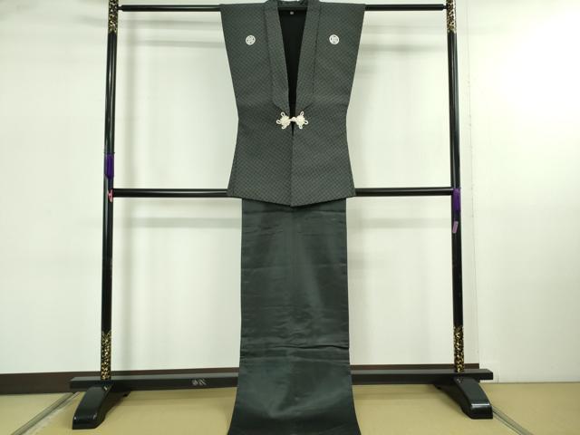 長閑やかさ屋中央局∞御前上等 成人男性 一こま御召しもの 仕立て上げる羽織 袖なし羽織 後引き 珠玉 DZAB5219kh6