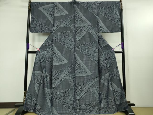 長閑やかさ屋中央局●より良い 中国三大刺しゅう スワトウ刺しゅう 汕頭刺繍 小紋 御召しもの地 呼びもの裂草花文 やまと金下げ札 珠玉 未当てはめる DZAB5239kh6