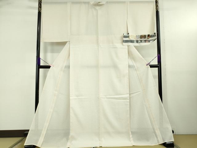 長閑やかさ屋中央局＊御前上等 夏物 発祥地大島紬 夏白大島 手織 制作室桝屋儀兵衛 奄美大島織り地謹製 ますいわ屋 証紙付き添い人 ロング丈 珠玉 未当て嵌めるDZAB5356kh6