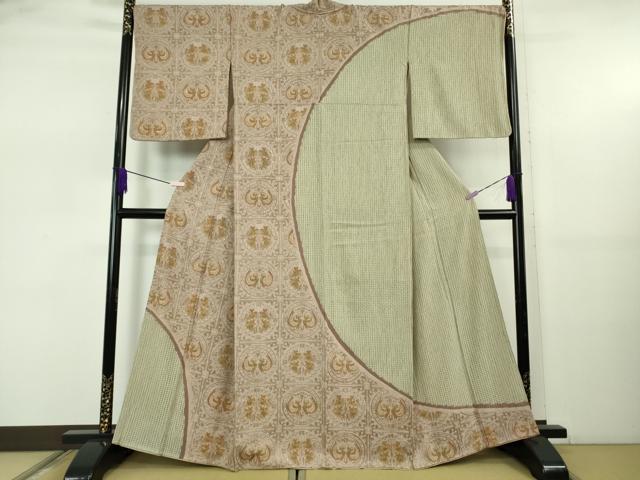 長閑やかさ屋中央局●御前上等 中国三大刺しゅう スワトウ刺しゅう 汕頭刺繍 総刺しゅう 短い訪問着 毛の荒物丸文 金糸 珠玉 DZAB5476kh6