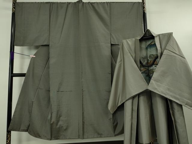 長閑やかさ屋中央局●御前上等 成人男性 発祥地大島紬 合奏団 キングサイズ 黒橡色×染める 珠玉 未当て嵌める DZAB5479kh6