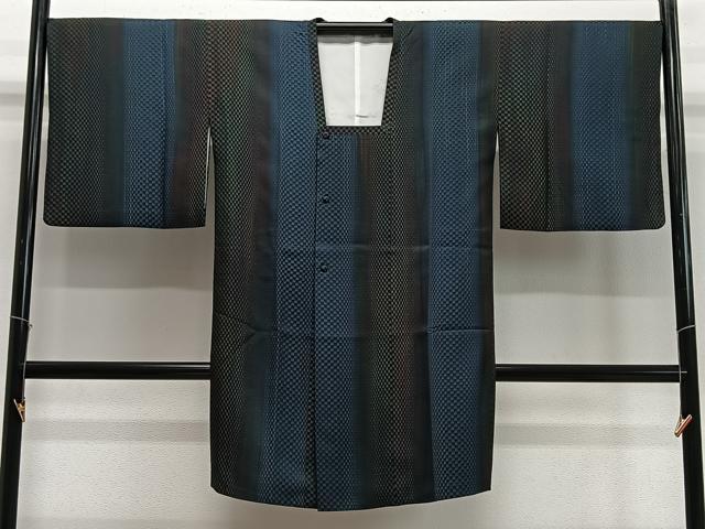 平和屋着物&infin;道行コート　霞文　ロング丈　正絹　逸品　CABD4761ua｜平和屋