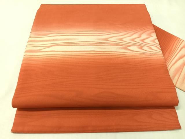 平和屋着物●東京友禅　熊谷好博子　塩瀬　九寸名古屋帯　杢目文様　正絹　逸品　CABI4277vp｜平和屋