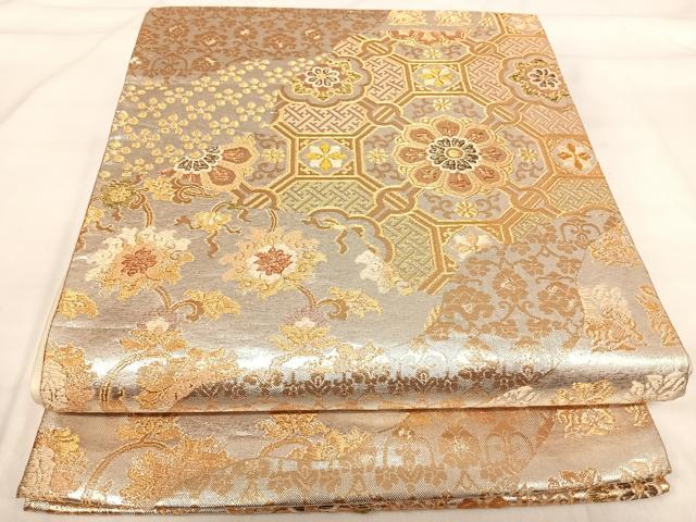 長閑やかさ屋御召しもの◎六通柄袋帯 呼びもの裂 現ナマ糸 正絹 珠玉 AABI1145yx