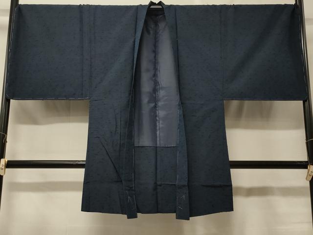 長閑やかさ屋御召しもの＃成人男性 長羽織 色無地 ひげ紬 青赤銅色 正絹 珠玉 未当てはめる CABF8961インチ