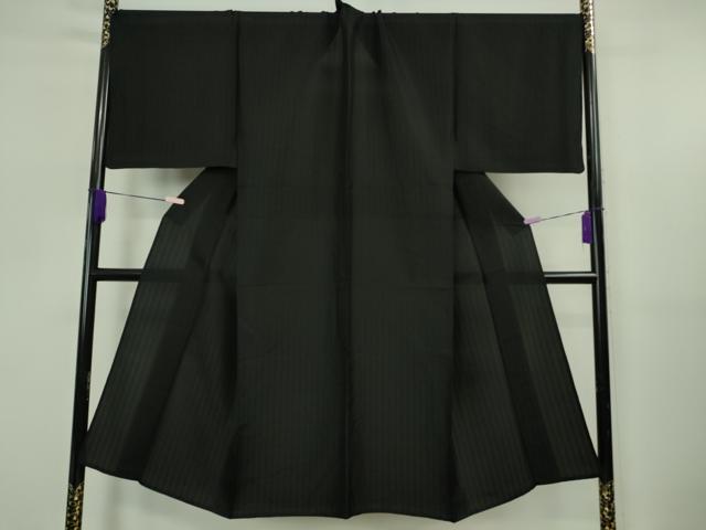 長閑やかさ屋中央局＊御前上等 夏物 成人男性 色無地 キングサイズ 抜け道紋紗 黒地 珠玉 DZAB5695kh6