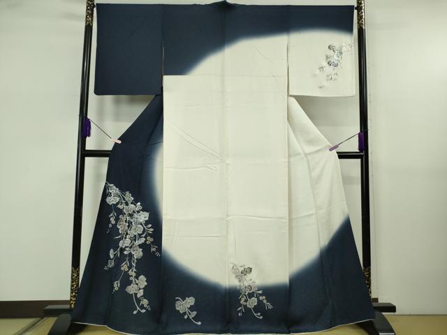 平和屋本店●極上 訪問着 胡蝶蘭 暈し染め 金銀彩 逸品 DZAB5814kh6|平和屋