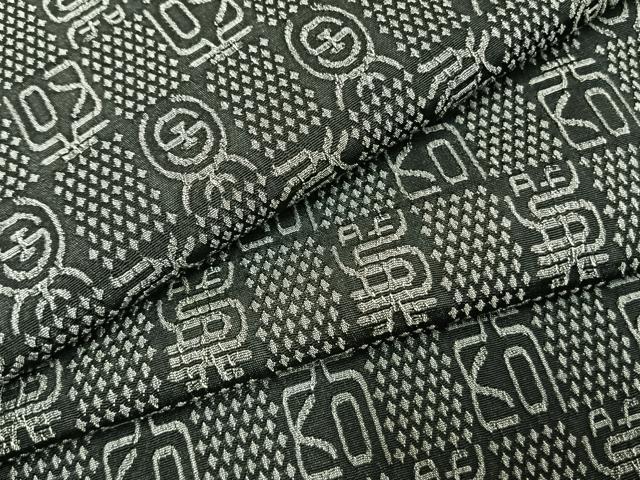 平和屋着物●西陣 お召 市松文様 反端付き 正絹 逸品 AABH0797fy|平和屋