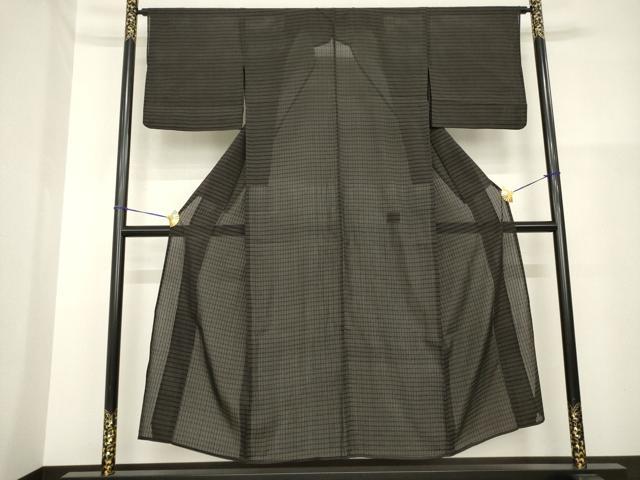 長閑やかさ屋お召しもの＊夏物 小紋 透かし彫り 正絹 珠玉 AABH2568ck
