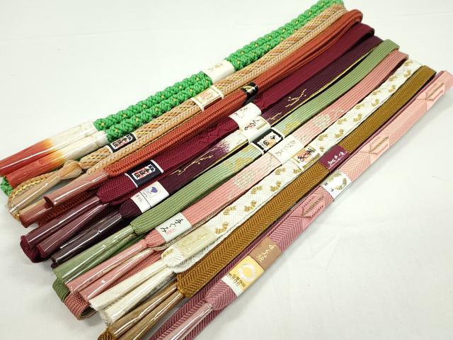 平和屋着物●和装小物 帯締め10本セット 高麗組 冠組 礼装用 さが美扱い 金銀糸 逸品 未使用 CABF7234ju|平和屋