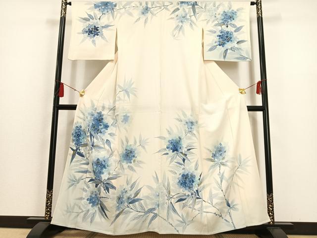 平和屋着物○訪問着 松葉散らし ぼかし染め 金彩 正絹 逸品 DAAX8502du