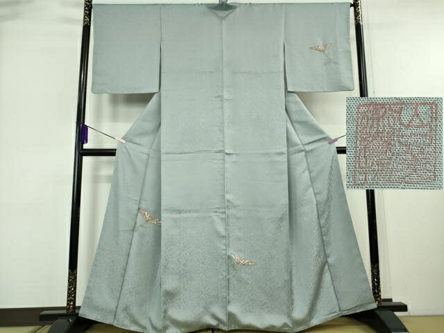 長閑やかさ屋中央局●御前上等 山口芸術織り地 皇室 伊勢神宮御用 西陣織 短い訪問着 総刺しゅう 横菊 秘盛りだくさん地 珠玉 DZAB6508kh6