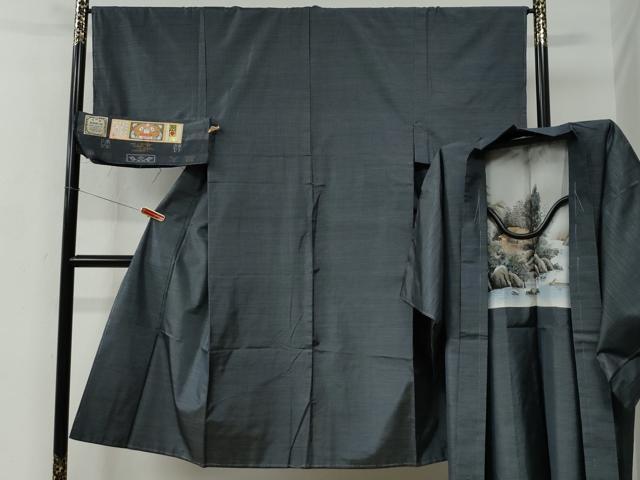 長閑やかさ屋御召しもの●成人男性 発祥地大島紬 合奏団 100亀甲 総端っこ 正絹 珠玉 未当て嵌める CABC6628yc