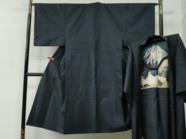長閑やかさ屋御召しもの●成人男性 発祥地大島紬 合奏団 100亀甲 総端っこ 株式会社本武特製 証紙付き添い人 正絹 珠玉 CABC6629yc