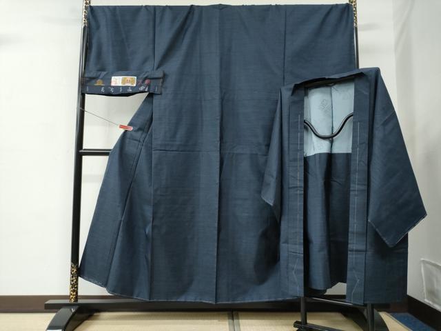 長閑やかさ屋お召しもの●成人男性 発祥地大島紬 合奏団 80亀甲 総端っこ 福崎敏代作 証紙付き添い人 キングサイズ 正絹 珠玉 未当て嵌める CABC6741yc