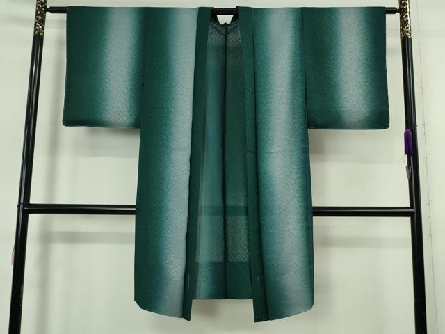 平和屋着物&infin;極上　長羽織　スリーシーズン　春夏秋　塵除け　花唐草紋紗　間道　暈し染め　羽織紐付き　逸品　未使用　DZAB5443kh6｜平和屋