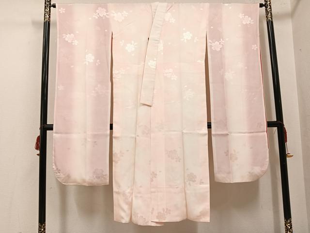 平和屋着物●振袖用長襦袢 袷 兎桜地紋 暈し染め 正絹 逸品 AABH4136ph|平和屋