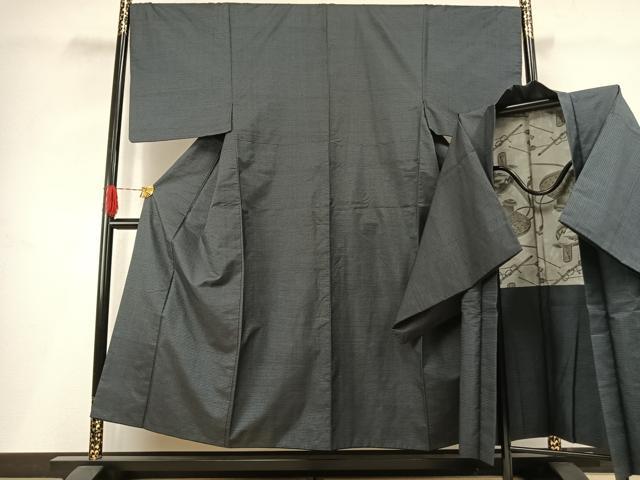 長閑やかさ屋お召しもの●成人男性 発祥地大島紬 合奏団 120亀甲 総端っこ 正絹 珠玉 AABH0757fy