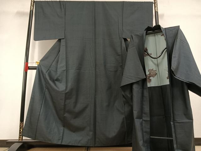 長閑やかさ屋お召しもの●成人男性 発祥地大島紬 合奏団 100亀甲 総端っこ キングサイズ 正絹 珠玉 AABH0746fy