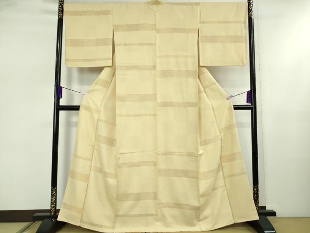 長閑やかさ屋御召しもの●飛び切り 小紋 舞桜 横段紋紗 砥粉色地 珠玉 DZAB5455kh6